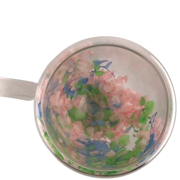 Dry Flowers Double Layer Glass Heat Resistant Water/Tea Cup - Picture 5 of 5